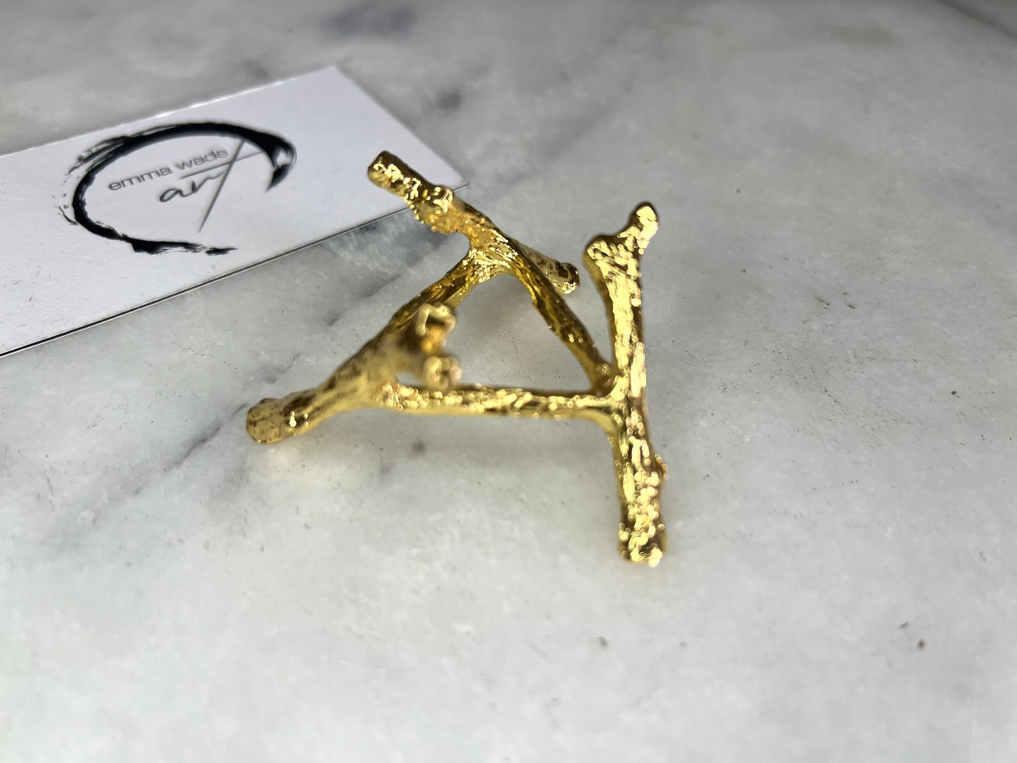 Hand-Painted Dorset Scallop Shell Dish: Gold Gilded Coastal Ornament