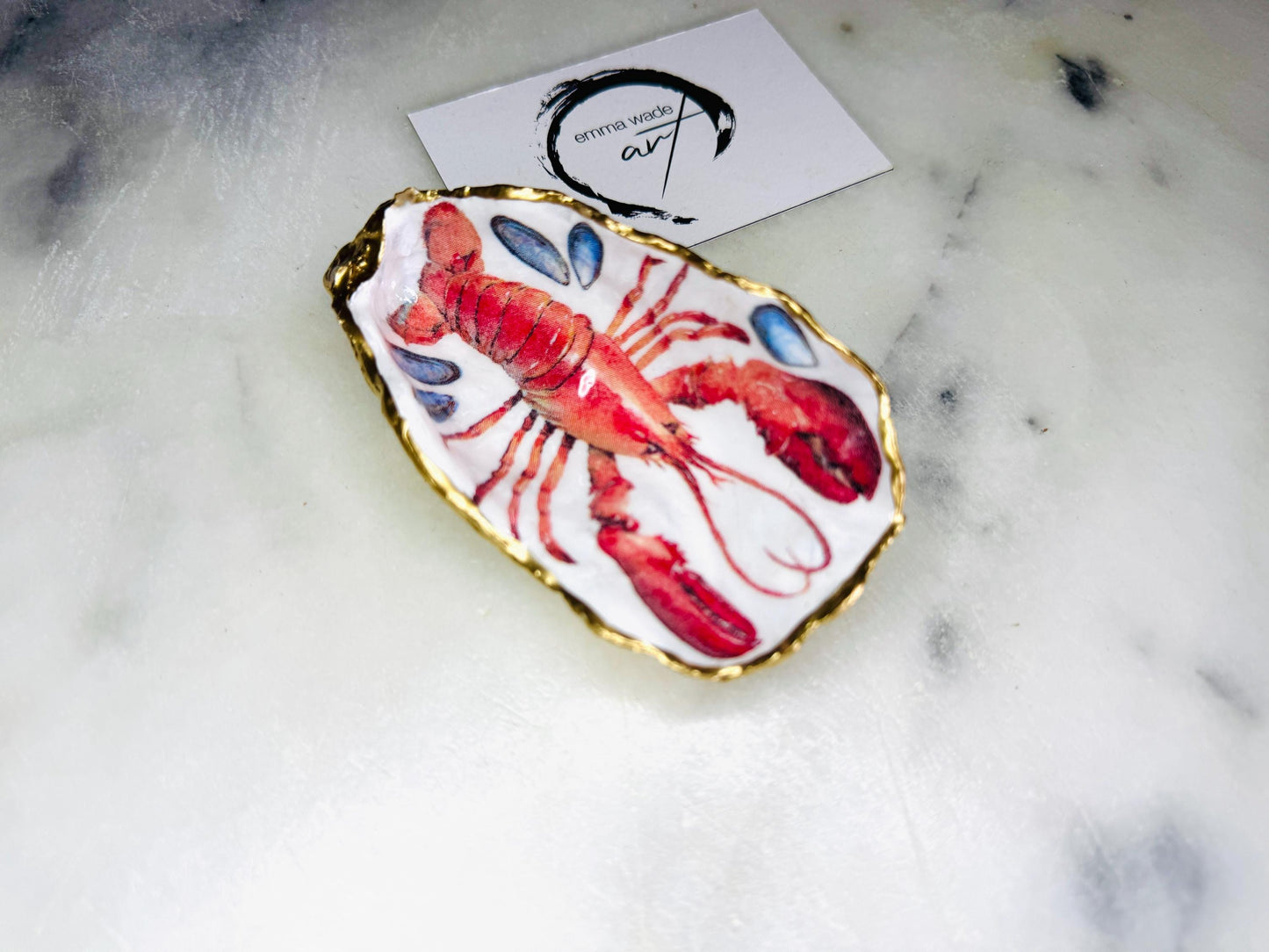 Red Crab and Lobster Gold Gilded Oyster salt Dishes, Seashell salt dish, Salt gift, oyster salt tray, salt and pepper shell, salt and pepper shell box, sea shell salt, seashell salt holder, oyster shell sugar dish, Lobster shell gift, Crab shell gift, oyster salt, cow salt pot, oyster salt dish, oyster pinch bowl, salt crystal bowl, shell salt dish, oyster salt cellar, oyster salt and pepper holders, salt and pepper dish set, Red white Contemporary pinch pots, Sealife Gift, Coastal Host Gift,