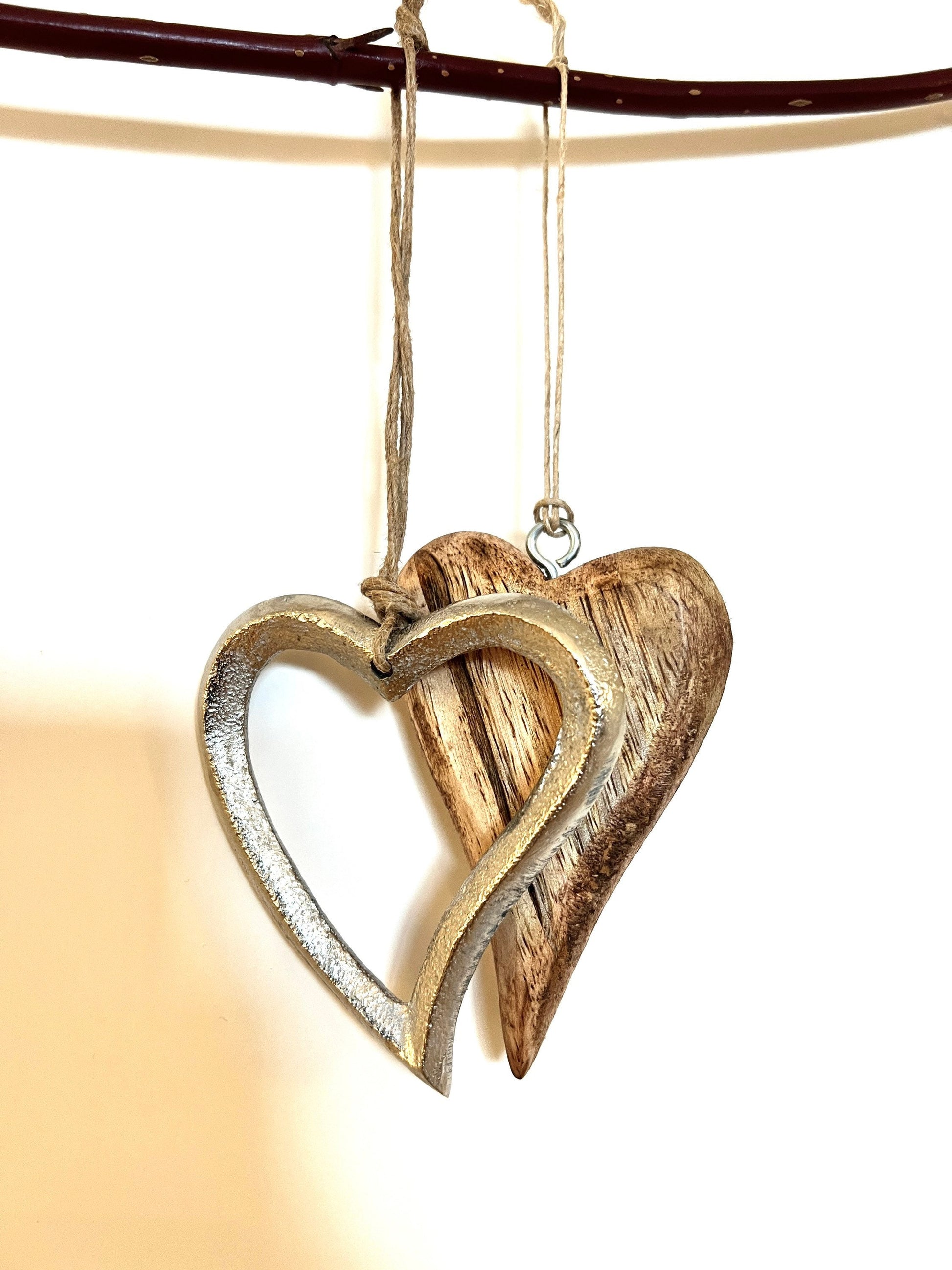 valentines gift, hand finished heart, wooden silver heart, Mother’s Day gift, gift for her, Easter decoration, handmade ornament, wooden heart decoration, silver heart decoration, nature lover gift, tree gift, gift for a loved one, gift for him,