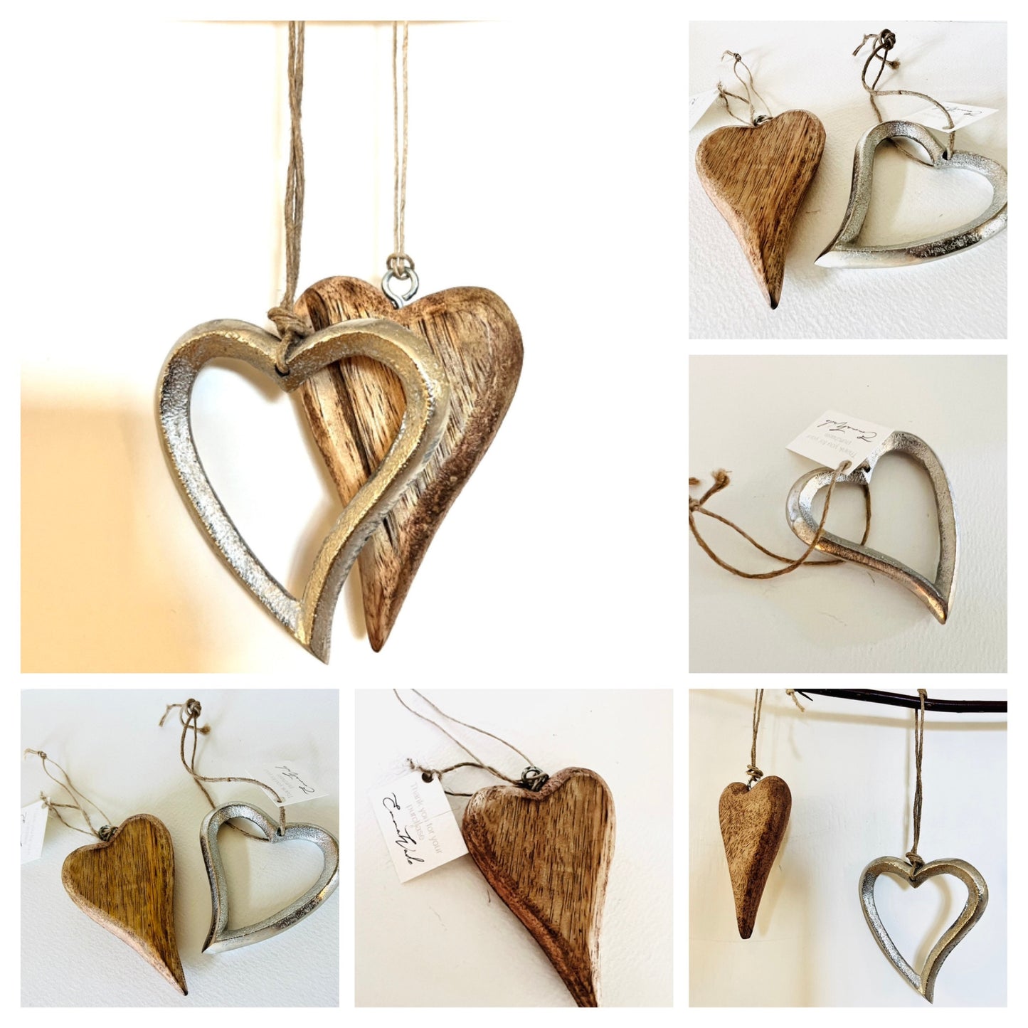 valentines gift, hand finished heart, wooden silver heart, Mother’s Day gift, gift for her, Easter decoration, handmade ornament, wooden heart decoration, silver heart decoration, nature lover gift, tree gift, gift for a loved one, gift for him,