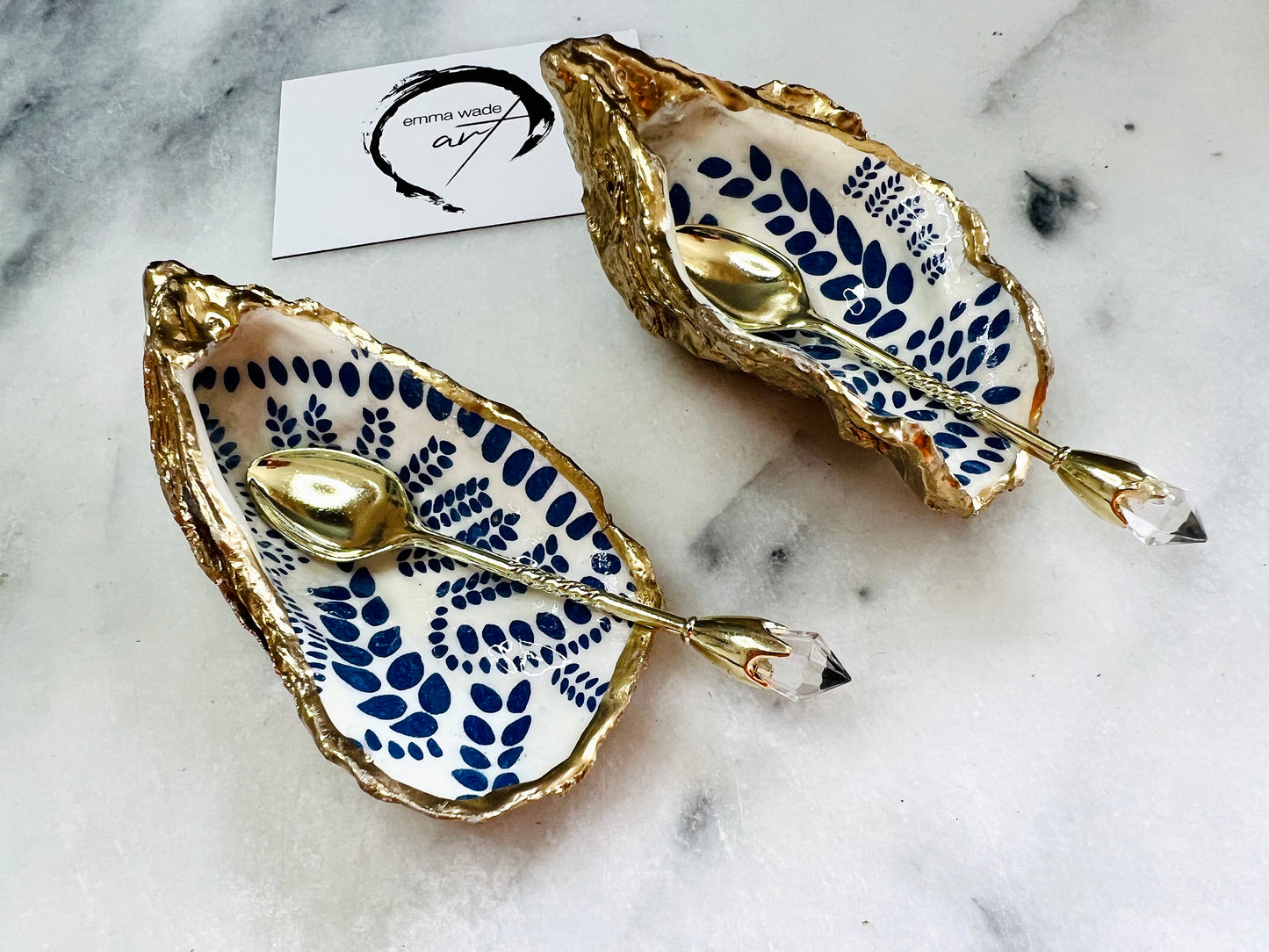 Blue White Floral Scandinavian Salt Dishes, Finnish serving dish, Seashell salt dish, shell salt, oyster salt tray, salt and pepper shell, salt and pepper shell box, oyster shell salt and pepper, sea shell salt, oyster shell salt, seashell salt holder, oyster shell sugar dish, oyster salt, cow salt pot, oyster salt dish, oyster pinch bowl, salt crystal bowl, shell salt dish, oyster salt cellar, oyster salt and pepper holders, salt and pepper dish set, Host Gift, Dining Decor, Blue Spice pots