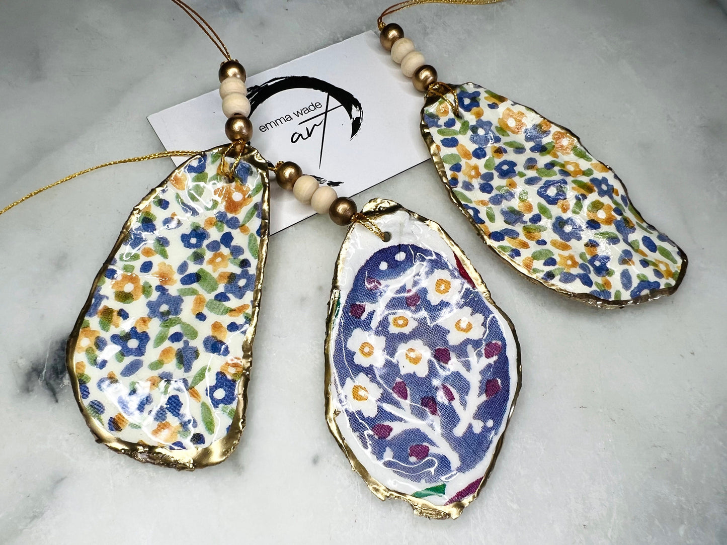 Gift for her, Gift for him, blue Spring hanging ornament, easter ornaments, Easter decoration, Emma Bridgewater Spring, Emma Bridgewater Gift, egg gift, gardeners gift, nature lovers gift, Coastal decor, egg ornament, house warming gift, EmmaWadeART