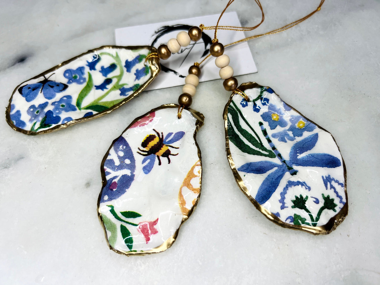 Gift for her, Gift for him, bee Spring hanging ornament, tree Decoration, Emma Bridgewater ornament, Emma Bridgewater Gift, Christmas gift, gardeners gift, nature lovers gift, Coastal decor, bee gift, house warming gift, EmmaWadeART