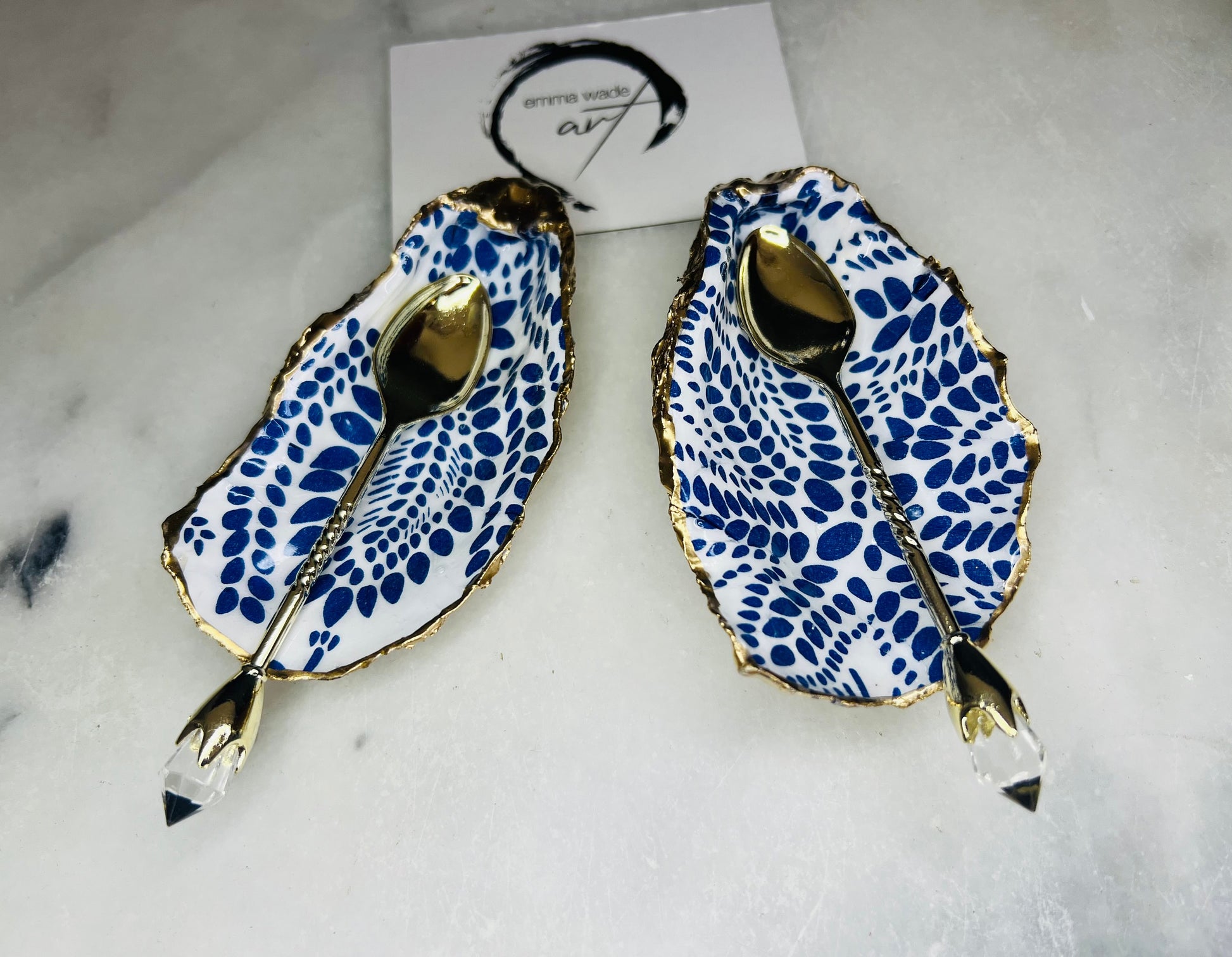 Blue White Floral Scandinavian Salt Dishes, Finnish serving dish, Seashell salt dish, shell salt, oyster salt tray, salt and pepper shell, salt and pepper shell box, oyster shell salt and pepper, sea shell salt, oyster shell salt, seashell salt holder, oyster shell sugar dish, oyster salt, cow salt pot, oyster salt dish, oyster pinch bowl, salt crystal bowl, shell salt dish, oyster salt cellar, oyster salt and pepper holders, salt and pepper dish set, Host Gift, Dining Decor, Blue Spice pots