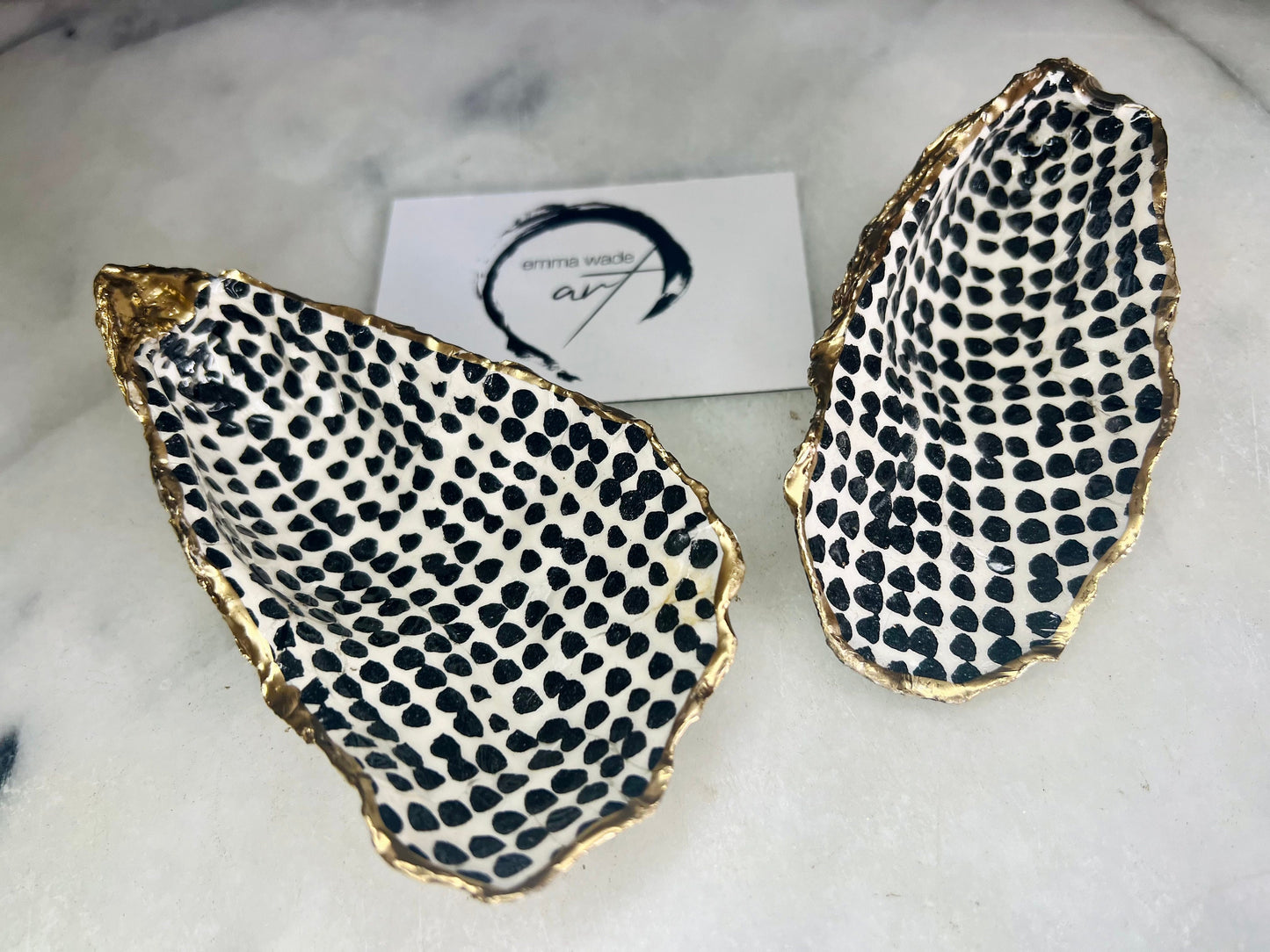gift for her, decorated dish, jewellery dish, trinket shell dish, serving dish, coastal decor, shell Decor, Finnish decor, decoupaged oyster shell, coastal gift idea, Finnish Marimekko design, emmawadeart.etsy.com