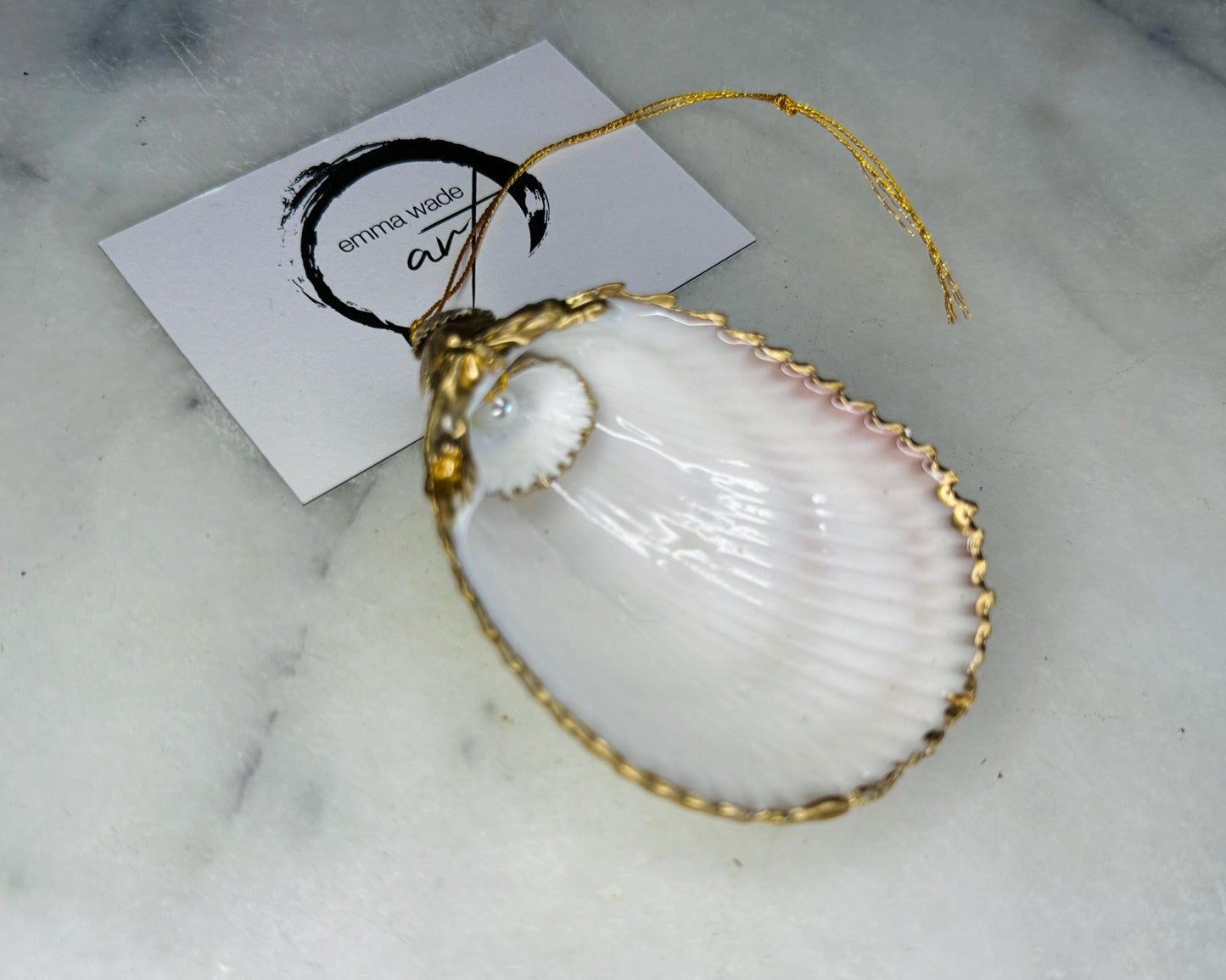 Gift for her, Gift for him, oyster hanging ornament, oyster Tree decoration, Festive shell decoration, Clam ornament, pearl ornament, Anniversary gift, Wedding gift ideas, Coastal decor, EmmaWadeART, hanging shell ornament, shell decor, ocean decor, wedding gift idea, wedding anniversary shell ornament, clam trinket shell, cockle ornament, cockle shell with pearl, pearl shell gift, cockle dish, shell trinket dish, shell art, Emma wade art, cockle gift idea, shell gift idea, pearl dish