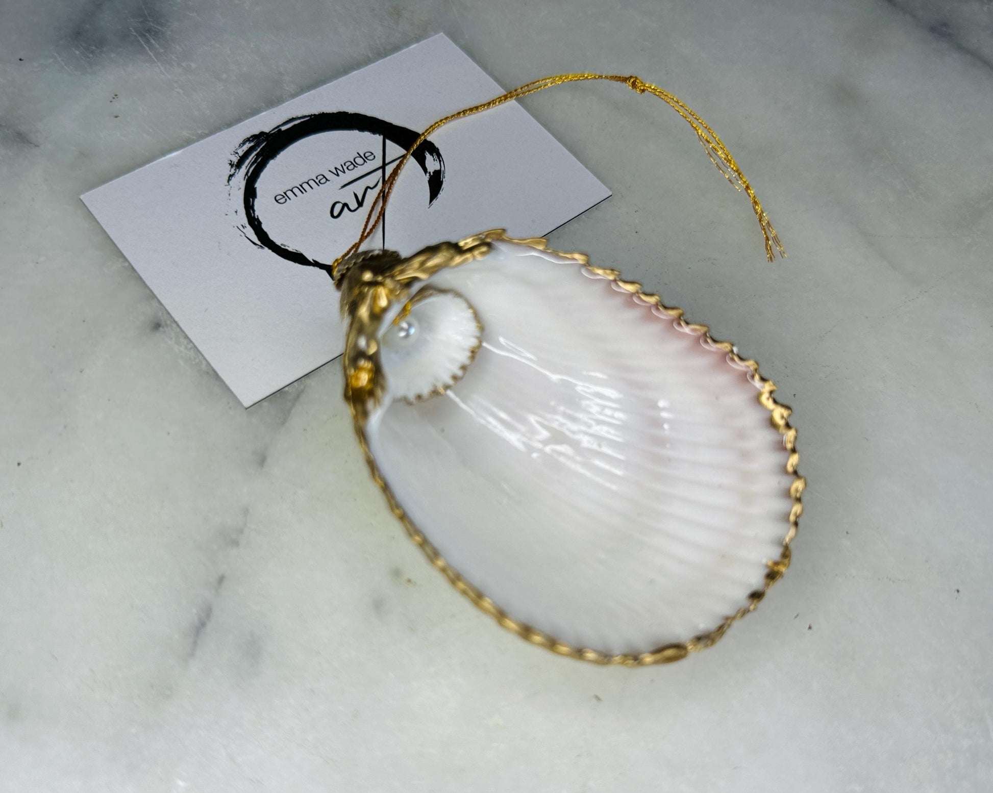 Gift for her, Gift for him, oyster hanging ornament, oyster Tree decoration, Festive shell decoration, Clam ornament, pearl ornament, Anniversary gift, Wedding gift ideas, Coastal decor, EmmaWadeART, hanging shell ornament, shell decor, ocean decor, wedding gift idea, wedding anniversary shell ornament, clam trinket shell, cockle ornament, cockle shell with pearl, pearl shell gift, cockle dish, shell trinket dish, shell art, Emma wade art, cockle gift idea, shell gift idea, pearl dish