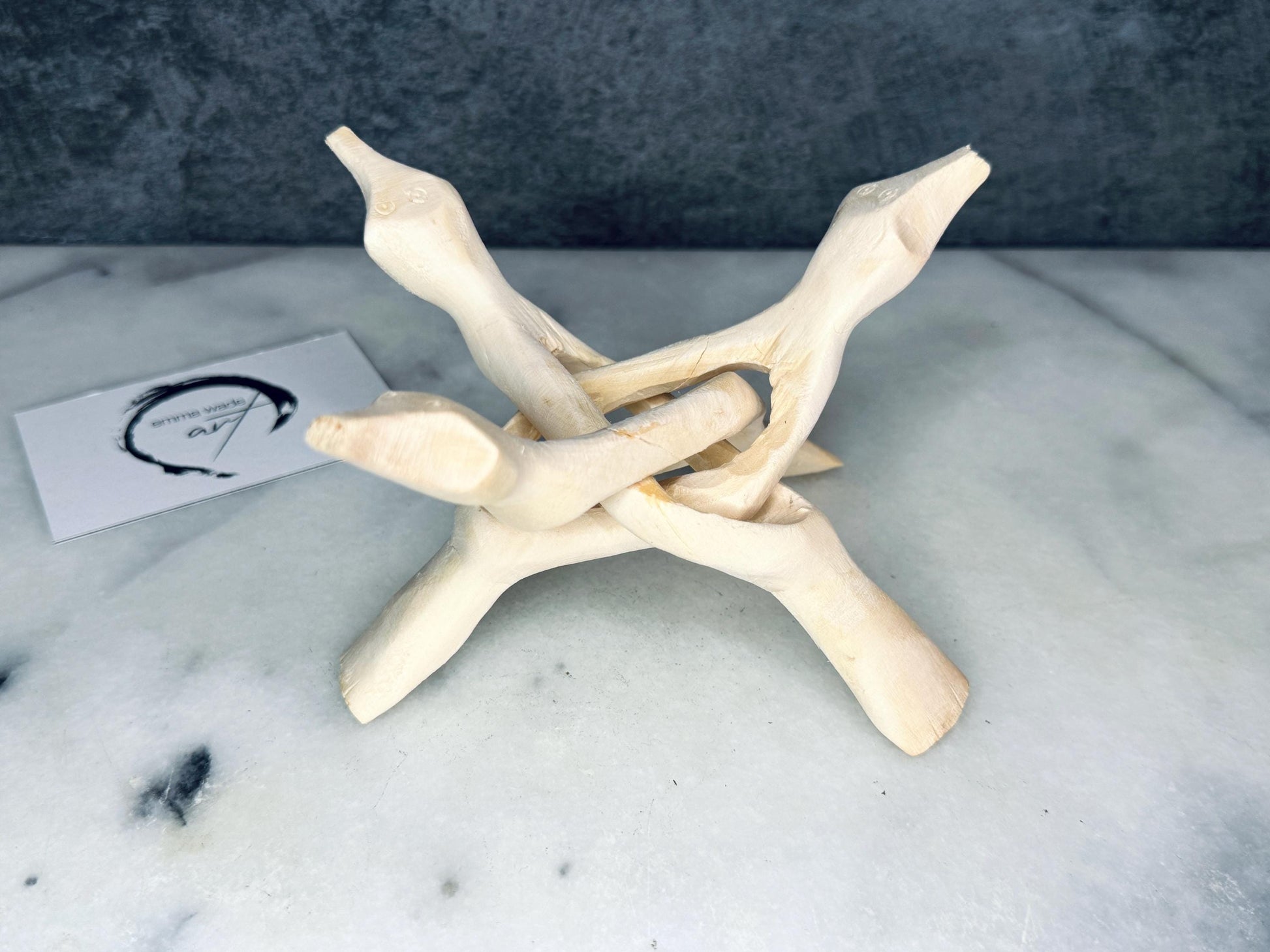Natural freshwater oyster shell dish with Swarovski pearls, handmade coastal jewellery dish with glossy resin finish, luxury oyster shell decor with optional driftwood stand, pearlescent shell trinket tray, ring holder, coastal home styling accessory, unique artisan shell gift from Dorset UK