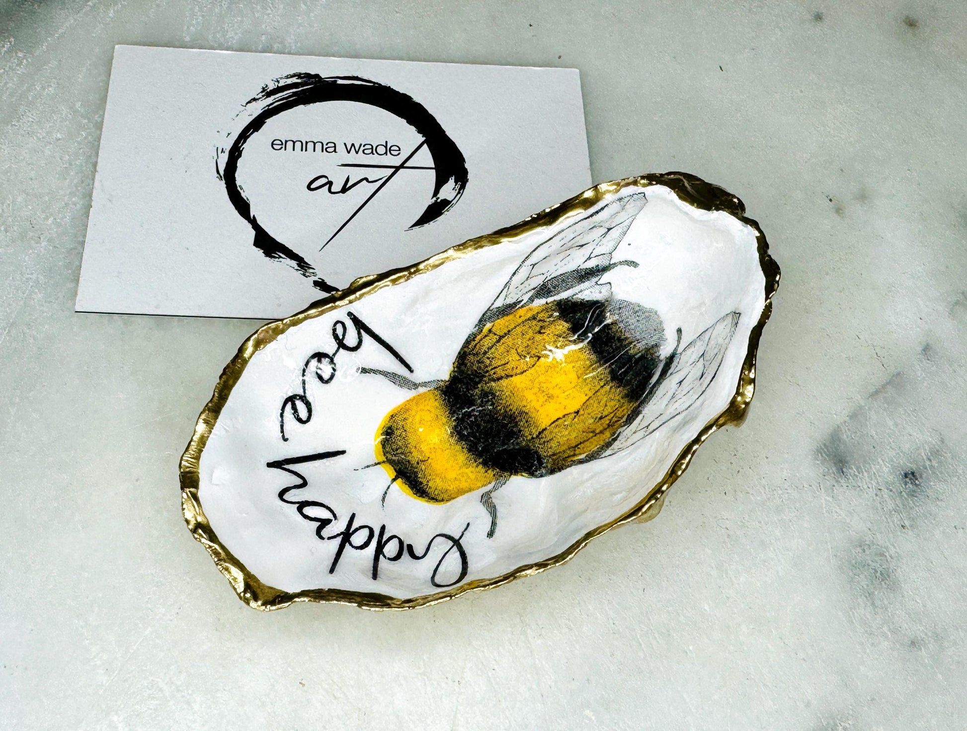 Gift for her, decoupaged shell, bee dish, shell jewelry trinket dish,  jewellery dish, trinket dish, nature lover gift, scallop jewelry ring dish, wedding gift, anniversary gift, coastal gift, bee decoration, bee lover gift, EmmaWadeART, gardeners gift, gift for him, bee lover gift, world bee day 20th May, bee jewelry shell dish, bee trinket tray, bee scallop shell, bee ornament, bee decoration, bee accessory, bee serving plate, bee plate, bee dish, bee by Emma wade art, bee happy dish