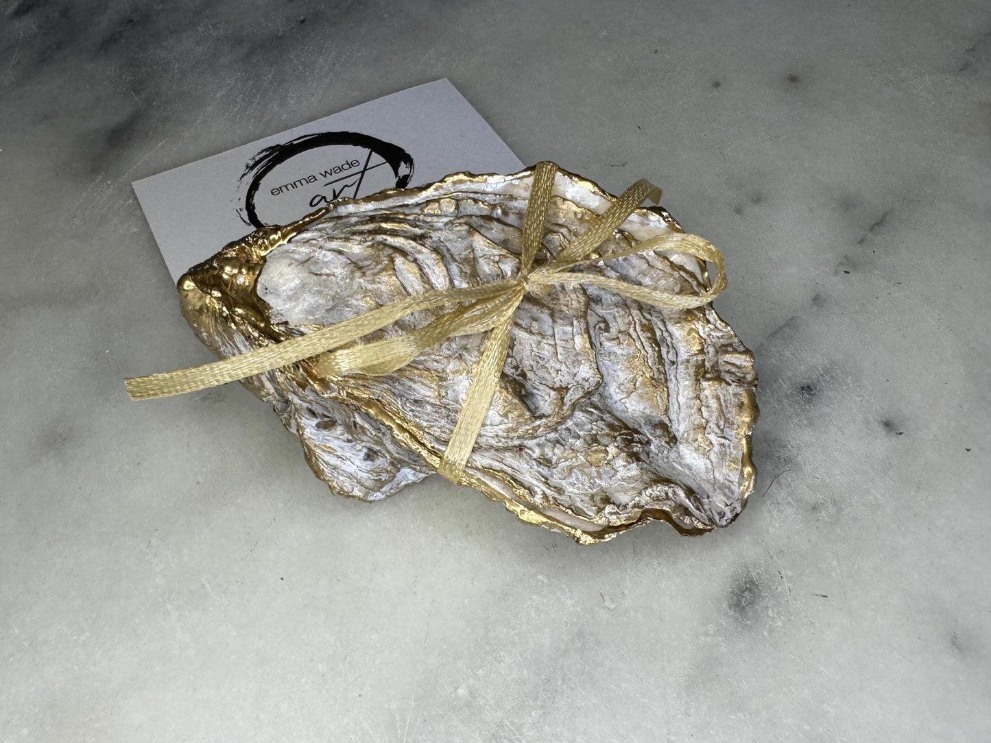 Gold and Pearl Oyster Shell Ring Boxes: UK Coastal Shell Proposal Box, personalisation available