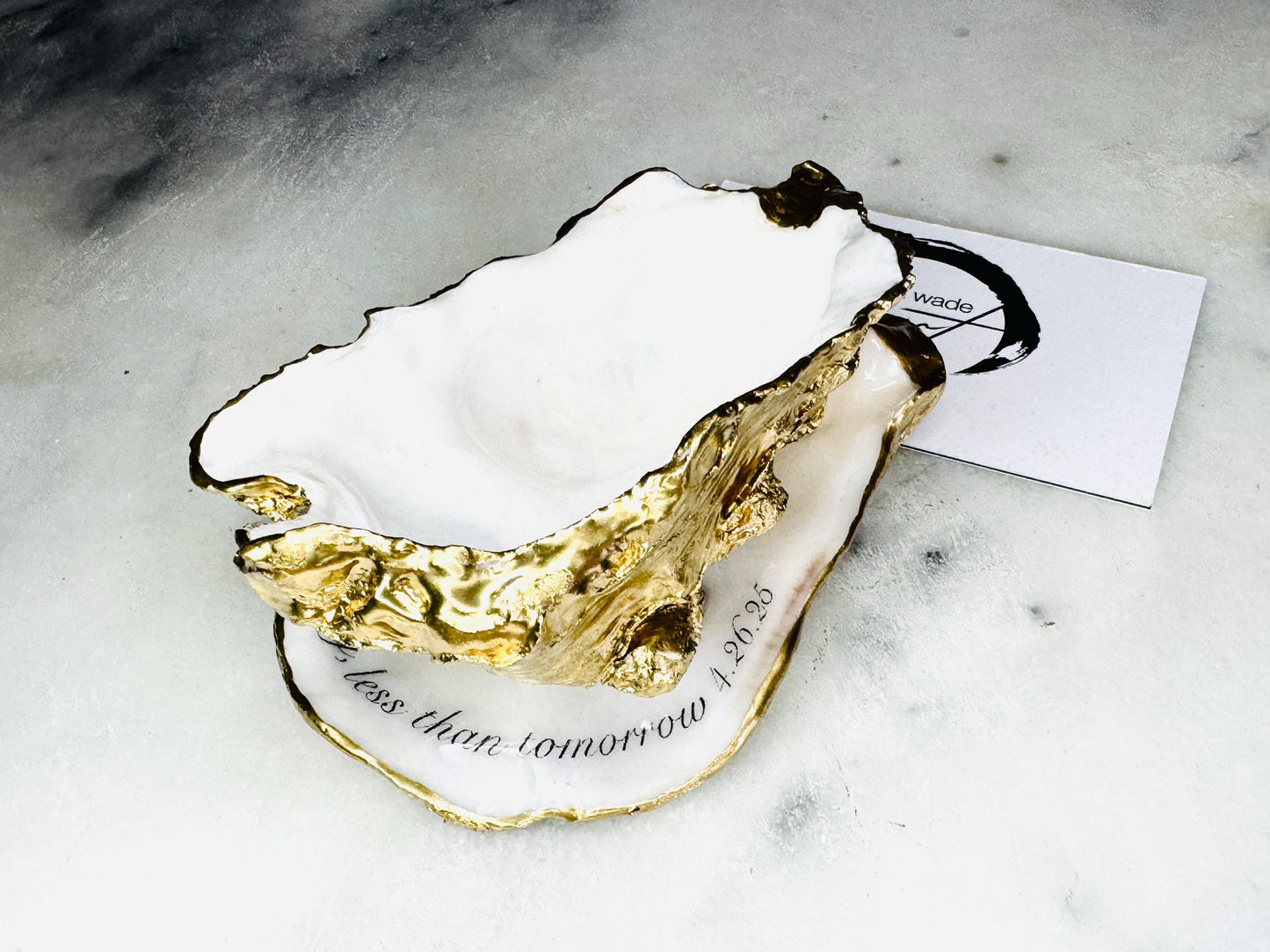 Gift for her, Gift for him, oyster shell box, Ring holder, Pearl Trinket shell dish, jewelry oyster dish, bridesmaid gift idea,  Wedding favours, personalised oyster dish, Coastal decor, EmmaWadeART, coastal decor, wedding table decor, oyster place name, ring bearer box, oyster ring display, ocean shell ring box, oyster ring tray, personalised oyster dish, EmmaWadeART, shell trinket tray, wedding ring display box, ocean wedding gift, pearl oyster dish, pearl shell dish, gift for mum