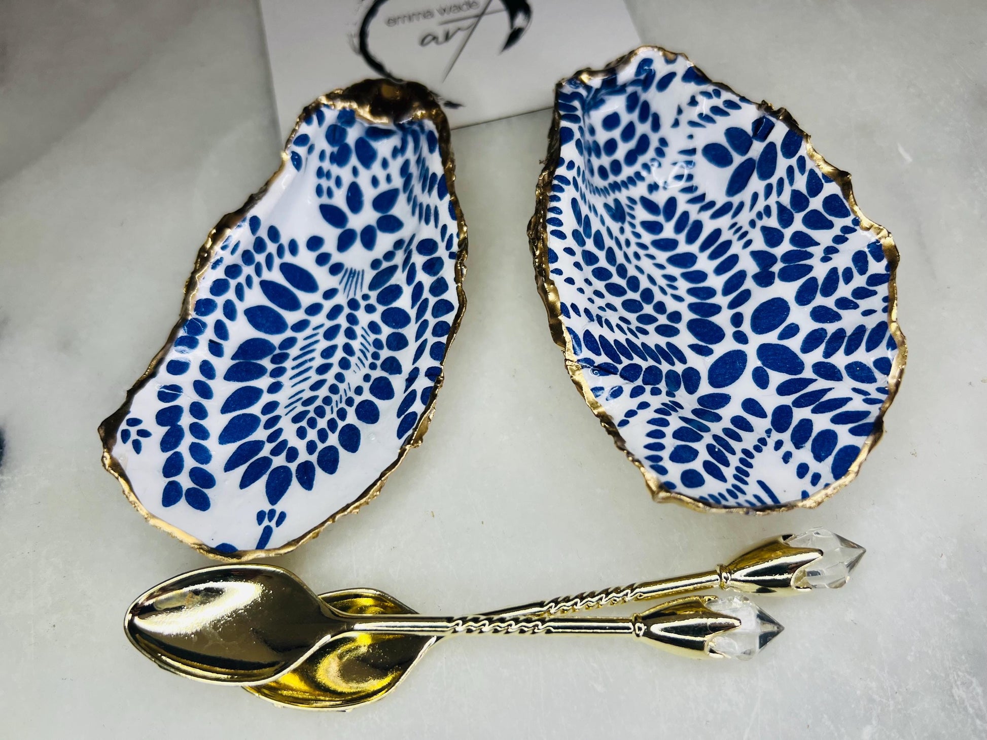 Blue White Floral Scandinavian Salt Dishes, Finnish serving dish, Seashell salt dish, shell salt, oyster salt tray, salt and pepper shell, salt and pepper shell box, oyster shell salt and pepper, sea shell salt, oyster shell salt, seashell salt holder, oyster shell sugar dish, oyster salt, cow salt pot, oyster salt dish, oyster pinch bowl, salt crystal bowl, shell salt dish, oyster salt cellar, oyster salt and pepper holders, salt and pepper dish set, Host Gift, Dining Decor, Blue Spice pots